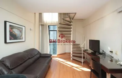 Apartamento mobiliado 1 quarto duplex no bairro savassi!