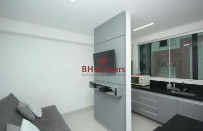 Apartamento mobiliado 1 quarto para locação no bairro savassi