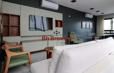 Apartamento mobiliado com 2 quartos e 2 vagas para locação no santo agostinho