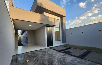Casa alto padrão para venda em aparecida de goiânia, jardim buriti sereno, 3 dormitórios, 1 suíte, 3 banheiros, 2 vagas