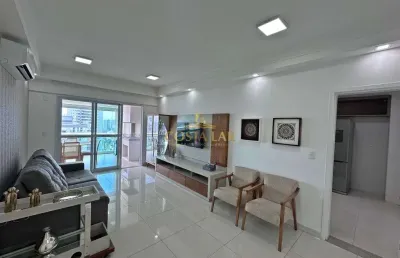 Apartamento alto padrão com 3 suítes, 2 vagas - aparecida em santos - locação!