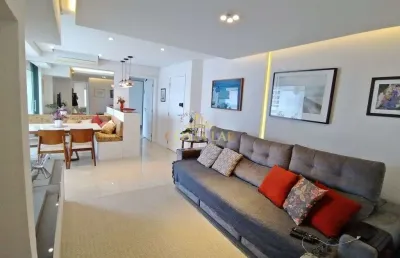 Apartamento com 3 quartos, 2 suítes e 2 vagas no forte - praia grande