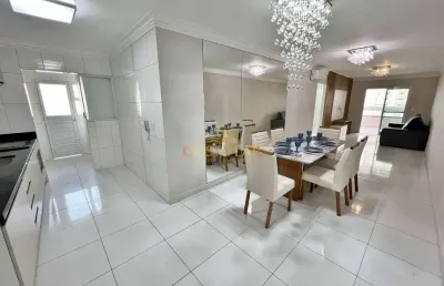 Apartamento mobiliado, 3 quartos, 2 vagas - boqueirão - praia grande- r$ 950.000