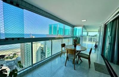 Cobertura à venda 281m2 , 4 quartos , 11vagas ,bairro tupi em praia grande - sp
