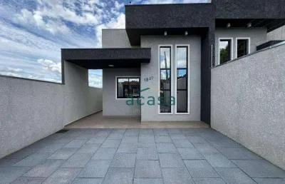 Casa com 1 suíte + 2 dormitórios à venda, 90 m² por r$ 540.000 - universitário - cascavel/pr