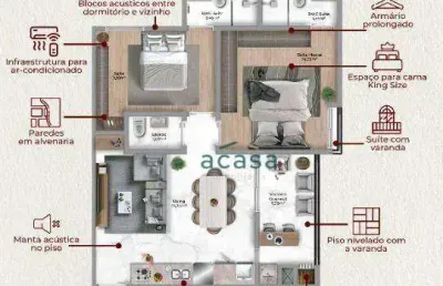 Apartamento no ed. paris palace à venda, 65 m² por r$ 528.859 - neva - cascavel/pr