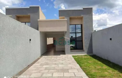 Casa com 96m² 2 quartos e 1 suíte por r$ 420.000,00 - jardim veredas - cascavel/pr