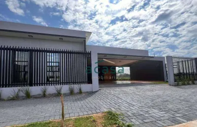 Casa com 2 dormitórios 1 suíte máster com hidromassagem e closet à venda, 220 m² - paraíso tropical i - cascavel/pr