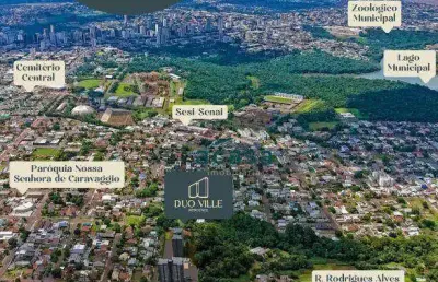 Apartamento com 1 dormitório 1 suíte à venda, 57 m²- maria luiza - cascavel/pr