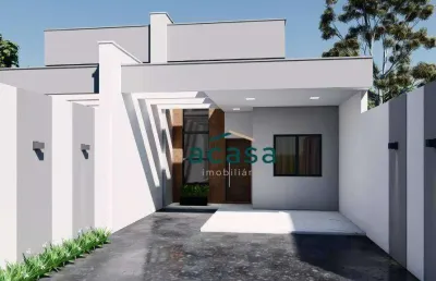 Casa com 1 suíte 2 dormitórios à venda, 107 m² - porto seguro - cascavel/pr
