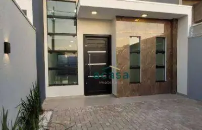 Casa com 1 suíte + 1 dormitório à venda, 60 m² - esmeralda - cascavel/pr