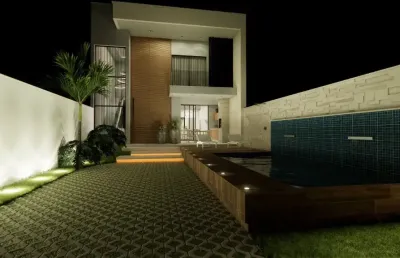 Linda casa em condomínio nova 3suites piscina e churrasqueira aceita financiamento