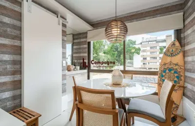 Apartamento de 3 dormitórios com 1 suíte, semimobiliado.
