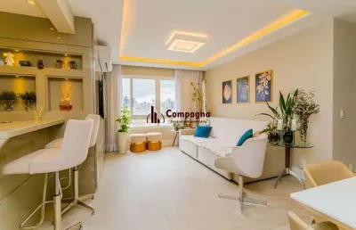 Apartamento decorado com 3 dorms, suíte e 2 vagas no petrópolis