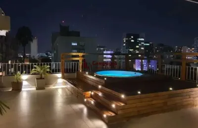 Cobertura com 3 quartos, 235² privativos,  e elevador, na rua coronel bordini,