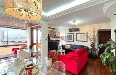 Apartamento com 3 dormitórios, suíte e sacada e 1 vaga - 115m² - petrópolis