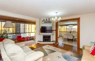Vende-se luxuosa cobertura 329m² com 3 suítes e 3 vagas de garagem no petrópolis