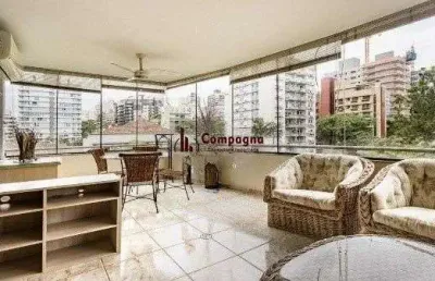 Amplo apartamento com 3 dormitórios, churrasqueira e hidromassagem - 222m² - pet