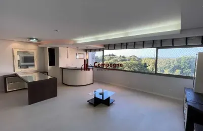 Apartamento mobiliado com 3 quartos, vista definitiva e lazer completo