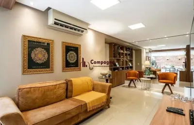 Apartamento garden com 178,5m², porteira fechada, 3 quartos, 1 suíte, vaga dupla