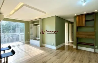Apartamento com3 dormitórios,1 suíte, semi mobiliado e com vaga