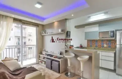 Apartamento de 3 dormitórios, 1 suíte e 2 vagas de garagem cobertas.