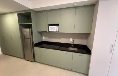 * apart studio novo e mobiliado, com 31m² no moderno viva trindade!