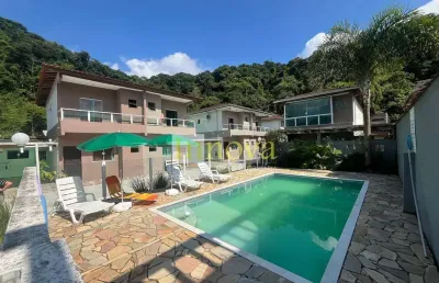 Casa em condomínio fechado com 3 quartos à venda no estância balneária hawai, caraguatatuba , 76 m2 por r$ 400.000
