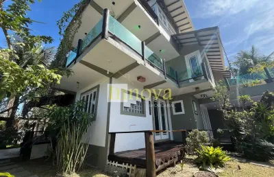 Espetacular casa para venda ou locação, com três suítes e espaço gourmet no pontal de santa marina,