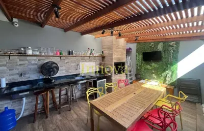 Sobrado à venda, com área gourmet privativa no pontal de santa marina, em caraguatatuba, litoral no