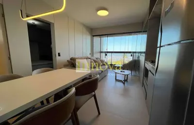 Apartamento de 01 dormitório , frente mar, com planejados e finamente mobiliado, na praia do indaia