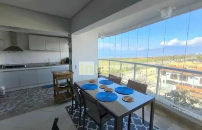 Apartamento frente mar, com 02 dormitórios sendo 01 suíte, à venda, indaiá, caraguatatuba, sp