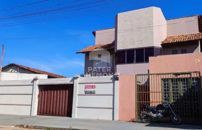 Sobrado para venda em aparecida de goiânia, cidade vera cruz, 3 dormitórios, 1 suíte, 2 banheiros, 6 vagas