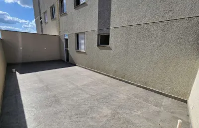 Apartamento com área privativa para venda em contagem, inconfidentes, 2 dormitórios, 1 banheiro