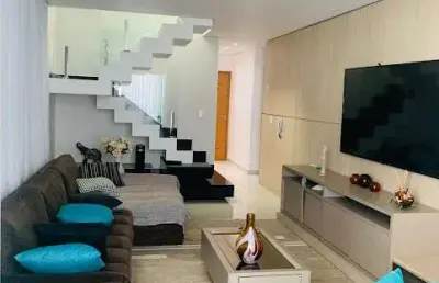 Cobertura duplex para venda em contagem, novo eldorado, 4 dormitórios, 1 suíte, 3 banheiros, 3 vagas
