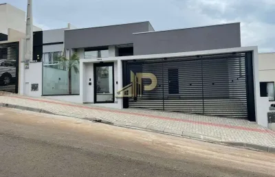 Casa suíte + 2 dormitórios com piscina – bairro desbravador - chapecó