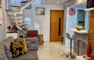 Linda cobertura duplex com piscina, 3 quartos, 2 suítes, 2 vagas em santa rosa