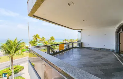 Apartamento com 4 quartos, 378 m² - venda por r$ 6.500.000 ou aluguel por r$ 20.000/mês - edifício flamingo - praia da barra da tijuca - rj