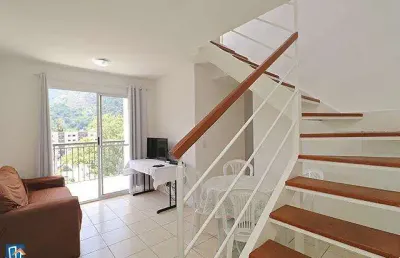 Cobertura duplex com 4 quartos à venda, 228 m² por r$ 975.000 - condomínio floris bosque residencial - camorim - rio de janeiro/rj