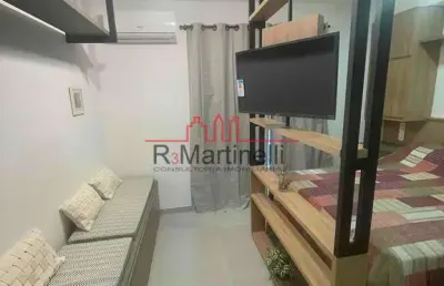 Studio para locação,mobiliado e equipado, 24 metros, próximo ao metrô fradique, lazer.