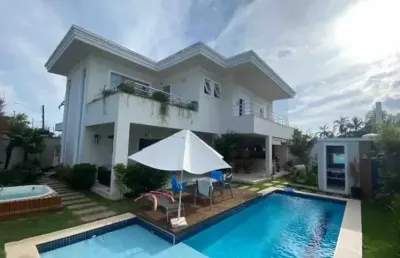 Casa com 298 metros², 3 quartos, piscina e churrasqueira em ilha bela - sp