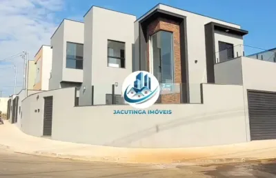 Sobrado á venda em jacutinga-mg flamboyant com 3 quartos sendo 1 suite