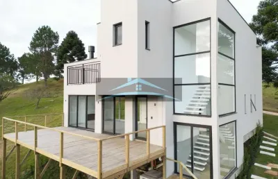 Casa em condomínio fechado com 4 quartos à venda na costa da serra, invernadinha, rancho queimado por r$ 1.900.000