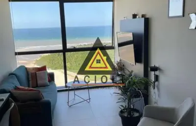 Flat com linda vista mar - mobiliado - locação em barra de jangada