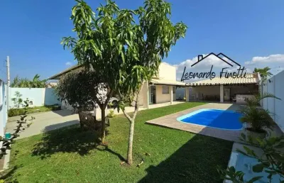 Casa 3 quartos com piscina residencial hz - praia grande, fundão