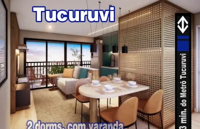 Apartamento a 3 minutos do metrô tucuruvi - 2 dormitórios com varanda