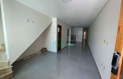 Sobrado novo à  venda, 03 quartos, 02 vagas, 140m², vila camilópolis- santo andré/sp.