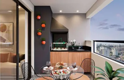 Apartamento para venda, 02 quartos, 01 vaga, 63m², campestre - santo andré/sp.