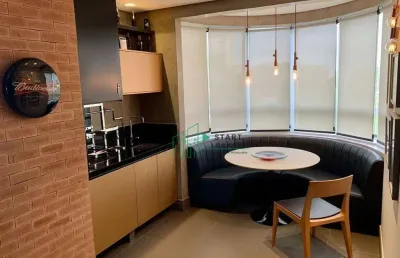 Apartamento alto padrão à venda, lazer completo, 4 suítes, 4 vagas, 227m², b. jardim - santo andré/sp.