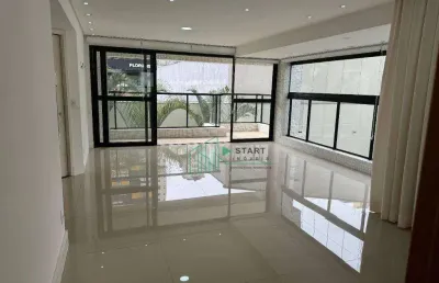 Apartamento com 3 dormitórios para alugar, 140 m² por r$ 9.985/mês - jardim - santo andré/sp